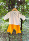 Baby Festive Set - Gold Emb - Yellow Pants